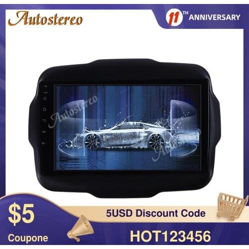 Android 9.0 Car Radio GPS Navigator Unit For Jeep Renegade 2014-2018 Car Multimedia Player Auto Stereo Head Unit Radio Recorder