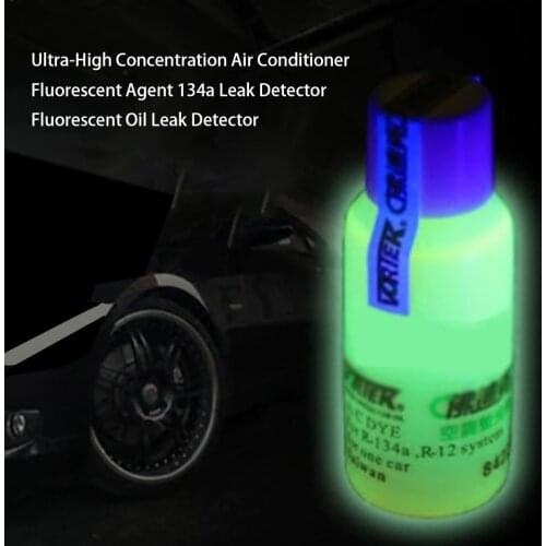 Car Fluorescent Agent High Concentration R134a Air Conditioning A/C System Leak Test Agent Car Frozen Tracer Oil Automotive