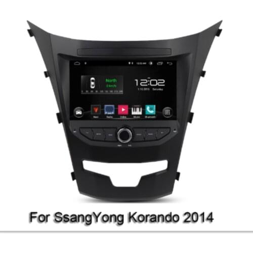Android 10 Car multimidia player map GPS navi Wifi radio RDS Bluetooth 5.0 for SsangYong Korando 2014 -2015 Carplay DSP WiFi