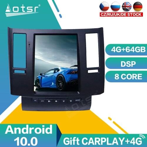 Car Radio Player For Infiniti FX35 2003 2004 2005 2006 2007 Android Multi-DVD PX6 64G GPS Navigation Carplay HD Touch Screen