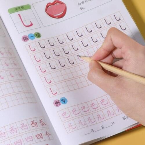 Kids Children Writing Practice Book Learning School Students Beginners Educational Handwriting Chinese Phonics Reading