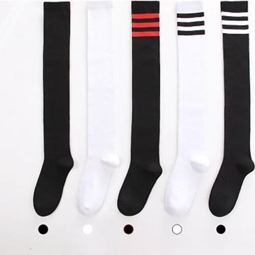 1 pair Thigh High Stockings Over Knee High Socks Casual Socks for Girls Student Womens Sports Long Knee Socks Womens Stockings