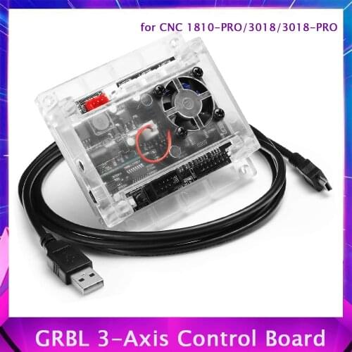 GRBL 1.1 USB Port CNC Engraving Machine 3-Axis Control Board with ABS Case for CNC 1810-PRO/3018/3018-PRO