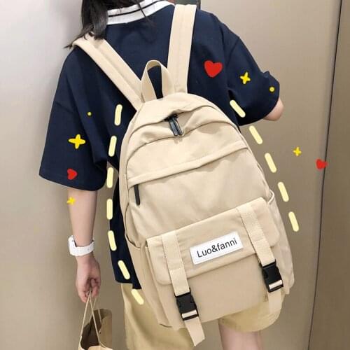 Canvas Backpack Mens Computer Bag College Students Bag Womens High Medium Tide Large Capacity Travel Backpack