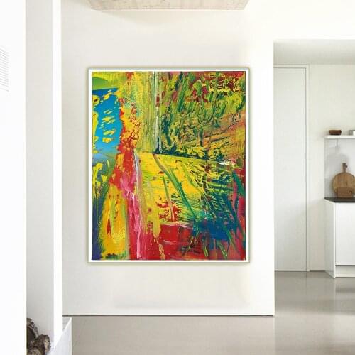 Holover Canvas Oil Painting Gerhard Richter"U.L.1985"Pop Art Vermalungen Aesthetic Wall Art Home Room Interior Decoration