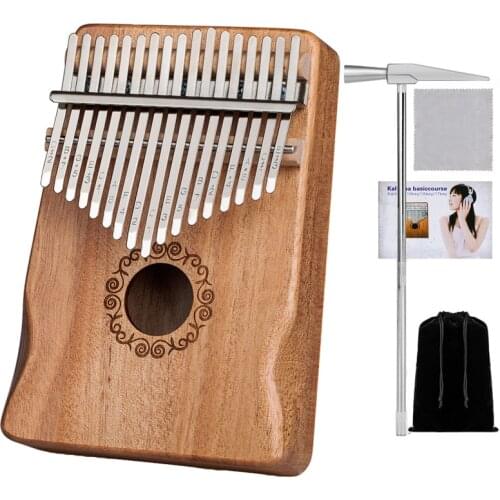 Kalimba 17 Keys Thumb Piano High Quality Wood Mahogany Mbira Body Musical Instruments Tune Hammer Bag Kalimba Piano Christmas
