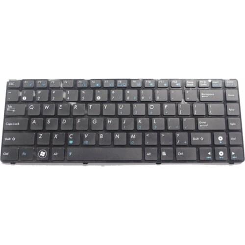 GZEELE Hot selling!! US English Keyboard for ASUS B43 B43E B43F B43J B43S A42 A83S K43B K43E K43S UL30VT UL80 Laptop black frame