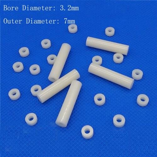 M3 Spacer Plastic Column Straight through Column Nylon Columns ABS Gasket White