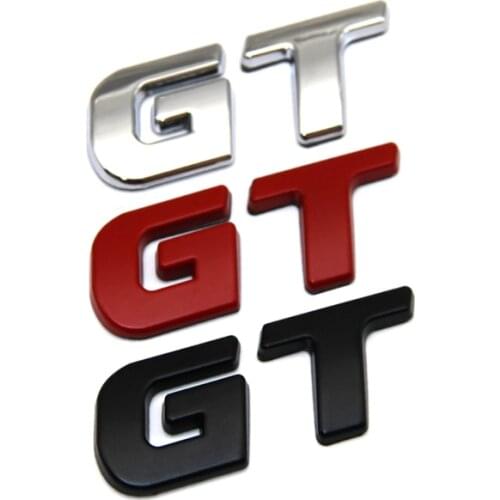 3D metal chrome sliver black red GT SPORT for VW Volkswagen Polo Passat Golf 5 MK5 Edition Emblem Badge autocar Sticker