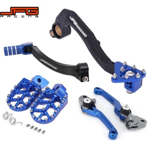 Motorcycle 2021 New CNC Shifter Shift Foot Brake Clutch Pedal Lever Foot Pegs Rests For YAMAHA YZ250F 2010-2021 WR450F 2016-2021