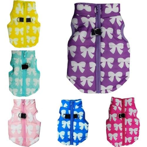 Warm Dog Clothes Winter Windproof Pet Dog Coat Jacket For Small Medium Puppy Dog Padded Clothes Chihuahua French Bulldog Outfits