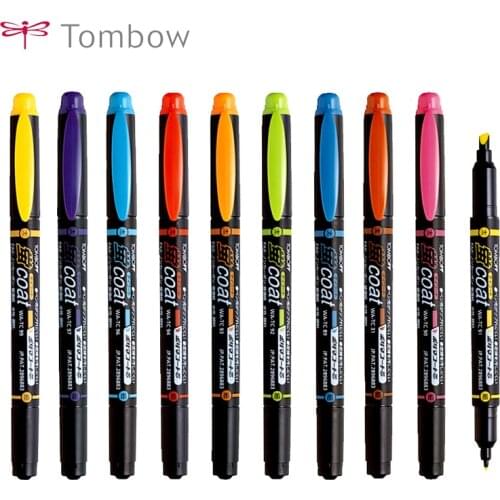 TOMBOW COAT Art Markers 5/10 Colors Double Head Highlighter Twin Marker Sketching Drawing Designing Japanese Art Supplies