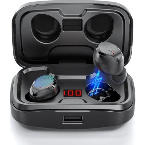 TWS Wireless Bluetooth 5.0 Earphones Type-c Charging Box HD Stereo Headphone Sports Waterproof Earbuds Headsets With Microphone
