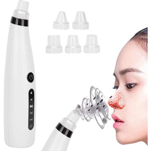 Blackhead Remover, Household Electric Vacuum Cleaner, Blackhead Extractor Kit with 6 Suction Heads, Acne Facial Pore Cleaner