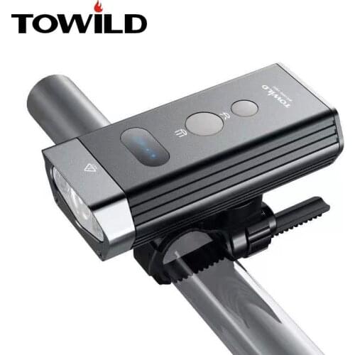 TOWILD BR1800 / BR1200 Bicycle Light Built-In 5200mAh IPX6 Waterproof USB Rechargeable Bike Light as Power Band bike accessories