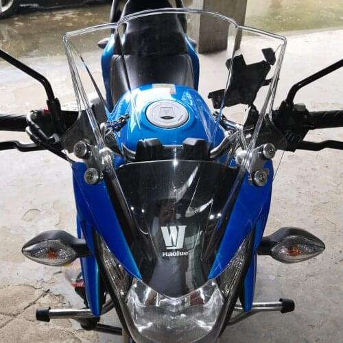 Windscreen For Suzuki Bandit 150 GSX150 650 GSF650N 1250 GSF1250N GSF 650 1250 Windshield Bracket 7/8" Or 1" Handlebar Mounting