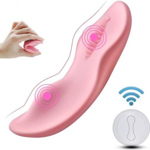 Wireless Remote Control Vibrator Portable Clitoral Stimulator Invisible Wearable Panties Vibrator Adult Sex Toys For Woman