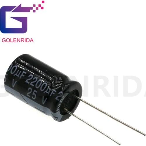 10PCS Electrolytic capacitor 25V2200uF 13*21mm SMD aluminum electrolytic capacitor 2200uf 25v