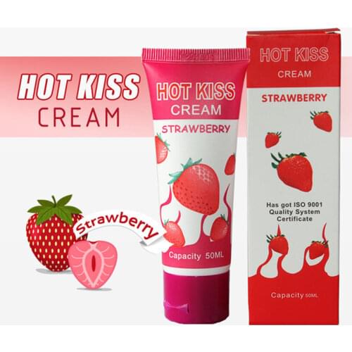 2 Pcs Strawberry Cream Sex Lubricant Edible Oral Sex Lubricant Anal Excite Woman Oral Lube Vaginal Lubricante Oral Job for Anal