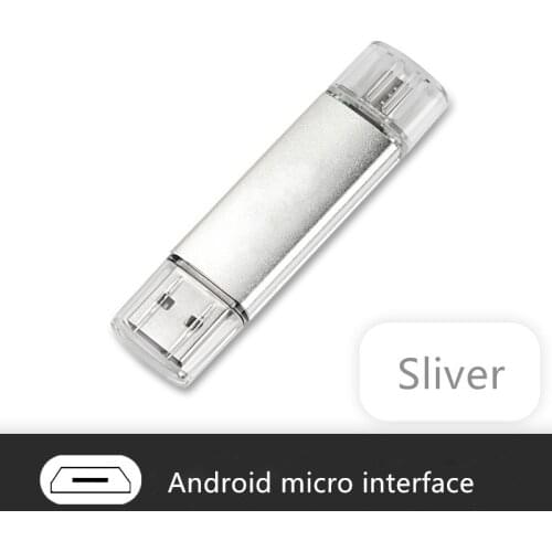 2 in 1 otg usb flash16GB 32GB 64GB Usb Flash Drive for phone memory stick Pendrive for Android micro interface usb flash drive