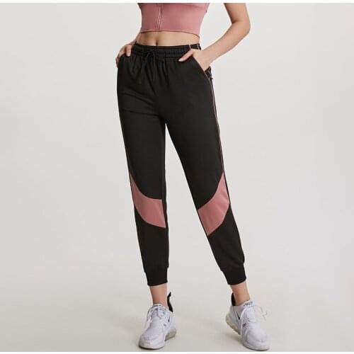 2021 Women Casual Fitness Sweatpants Quick Dry Exercise Pants Loose Elastic Waist Sports Pants Baggy Ankle-length Trousers