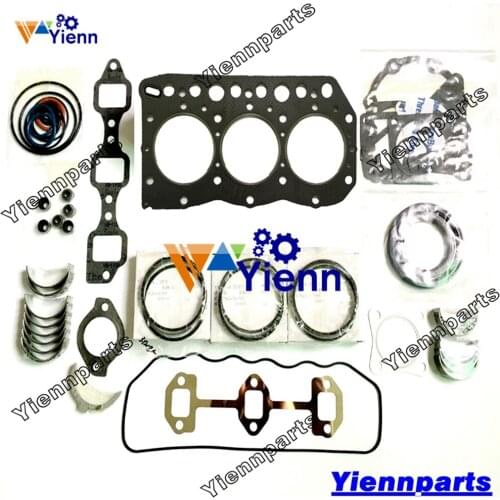3TN75 3TN75U 3TN75L 3TN75-RNC Re-ring Kit with Piston Ring Gasket kit Main Bearing Connrod Bearing For Yanmar Diesel engnie