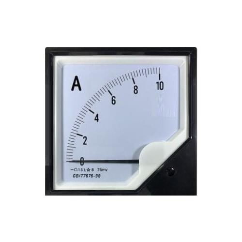 42C3 DC 1mA Black Model Square Ammeter Ampere Meter Gauge