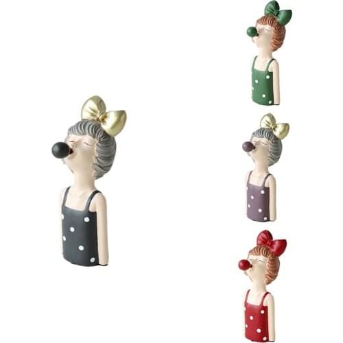 Promotion! Resin Girl Creative Bubble Girl Decorate Living Room Bedroom Desk Decorate Housewarming Birthday Present