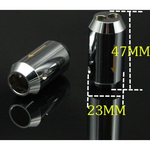 4 Pcs Audiophile Aluminum Alloy Plating Audio Cable Speaker Cable Distributor with Direction Indication