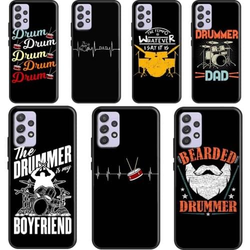 Drum Drummer Music DJ Case For Samsung A72 A52 A42 A32 A12 A70 A50 A40 A30 A10 A20 S A11 A41 A51 A71 A21S Cover