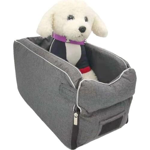 Pet Safety Seat Removable Universal Vehicle Armrest Pet Carrier Seat Washable Pet Bed For Small Pet Outdoor Travel Innate