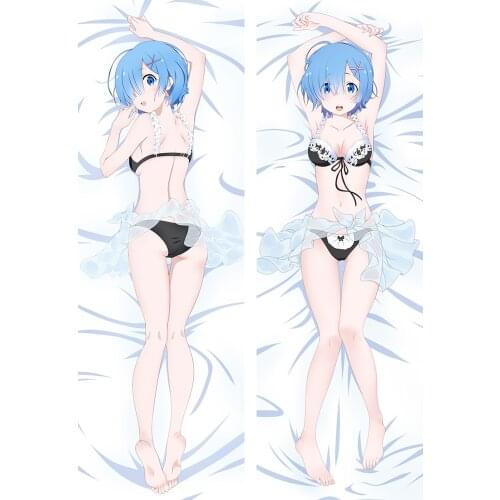 Anime Re:Life In A Different World From Zero Rem Peach Skin Hugging Body Pillow Case 34x100cm 50x150cm Cosplay Pillow Case Cover
