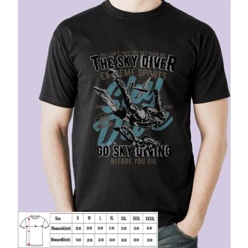 Sky Diver Extreme Sports Before You Die Shirts T-Shrits For Men summer Style Fashion Men Casual Tees Novelty Tee Shirts