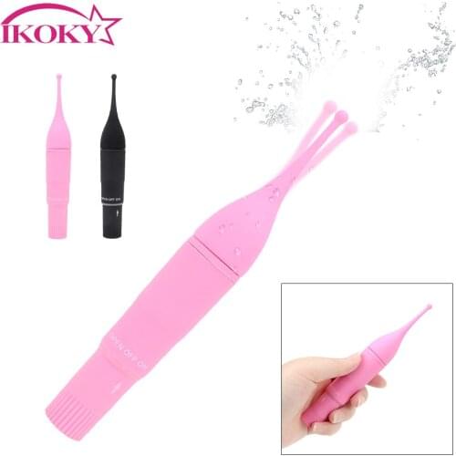 IKOKY Nipple Massager Sex Toys for Women G-Spot Vibrator Female Masturbation Orgasm Vibrators Lick Clitoris Vagina Stimulator