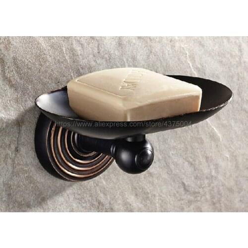 Black Oil Rubbed Brass Wall Mounted Soap Holder Soap Dish for WC Bathroom Accessories Bath Products Nba119