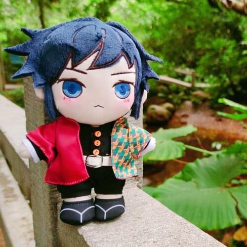 Anime Demon Slayer: Kimetsu no Yaiba Cosplay Cute Plush Toys Tomioka Giyuu Stuffed Change Clothes Dolls Plushie Toy Gift