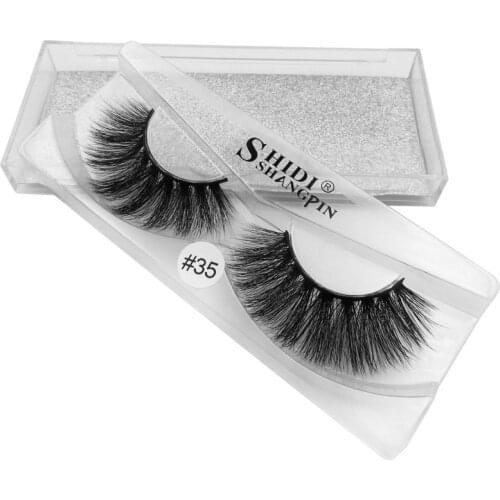 Natural 3D Mink Eyelashes Long Soft False Eyelashes Makeup Lash Extension