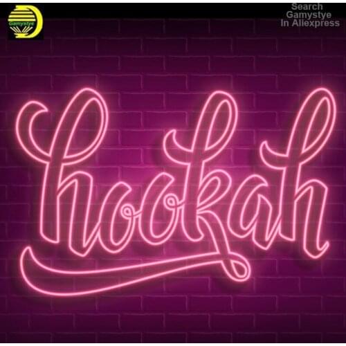 Neon Sign For Hookah Neon Lettering Aesthetic Decor Wall Lights Neon Ribbon Room Decor Lamps For Wall Signs Sconce Night Light
