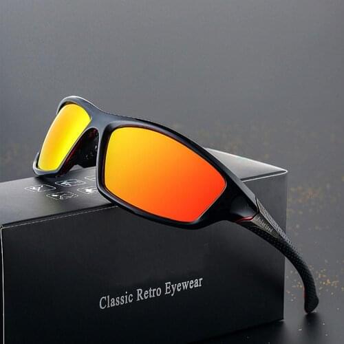 HD Polarized Sport Men Goggle Fashion Sunglasses Shockingly Colors Cool Wrap Frame Sun Glasses Outdoor Driving Sunglasses