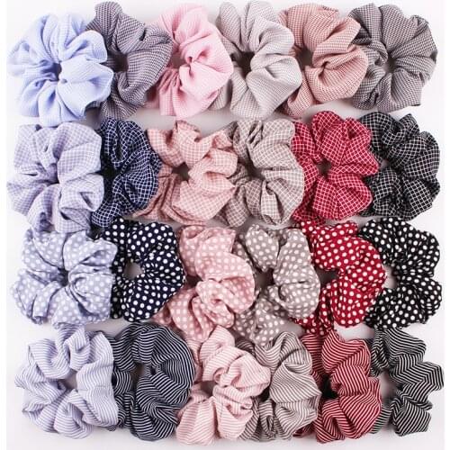 4 inch Women Printed Scrunchie Elastic Hair Bands For Girls Ponytail Holder Rubber Band Hair Rope Headwear Hair Accessories