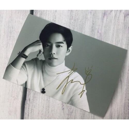 Hand signed YIBO Xiao Zhan autographed group photo The Untamed 5*7 89L