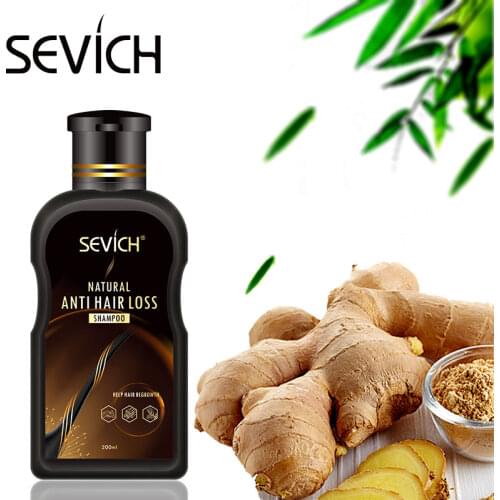 Sevich 200ml hair loss treatment shampoo hair care shampoo bar ginger hair growth cinnamon anti-hair loss shampoo