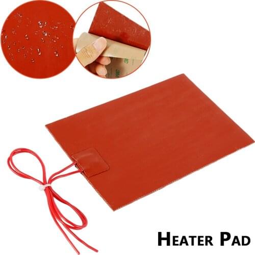 60W 220V Engine Oil Tank Silicone Heater Pad Universal Fuel Tank Water Tank Rubber Heating Mat Warming Accessories 10 x 15cm
