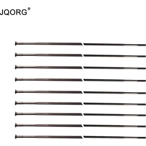 10 PCS A Lot Pillar Aero1423 Flat Spokes Straight Pull Black Color Bicycle Spokes T302 Stainless Steel Material MTB Bike Spokes