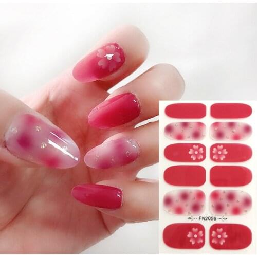 Glass Paper 3D Valentines Manicure Love Letter Flower Sliders for Nails Inscriptions Nail Art Decoration Water Sticker Tips