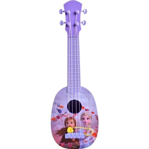 Disney Frozen 2 Ukulele Toy Musical Instrument Guitar Can Play Beginner Musical Instruments Princess Toys for Girl Gift