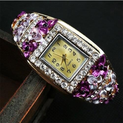 Bracelet Watch Lady flower quartz watch