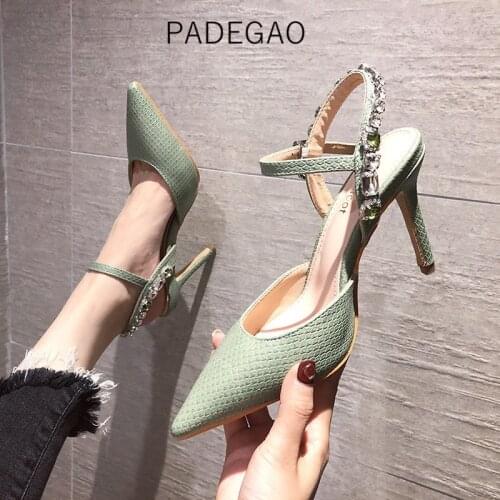 2020 Women Sandals Fashion Sexy OL Woman Sandals Luxury Party Crystal Casual Shoes