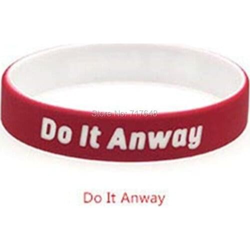 300pcs Life Sentences Do It Anway wristband silicone bracelets free shipping by FEDEX A