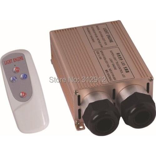 32w(16w*2) LED Optical Fiber light engine with Double head and RF remote